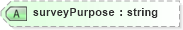 XSD Diagram of surveyPurpose in schema landxml-1_1_xsd (National Information Exchange Model (NEIM))