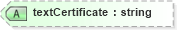 XSD Diagram of textCertificate in schema landxml-1_1_xsd (National Information Exchange Model (NEIM))