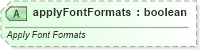 XSD Diagram of applyFontFormats in schema sml-styles_xsd (Office Open XML (OOXML / OpenXML / Ecma 376))