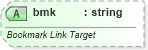 XSD Diagram of bmk in schema dml-textcharacter_xsd (Office Open XML (OOXML / OpenXML / Ecma 376))