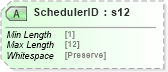 XSD Diagram of SchedulerID in schema mailxml_120308_xsd (Mail.XML - Mailing supply chain)