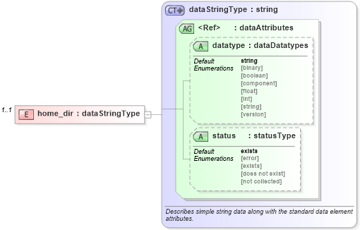 XSD Diagram of home_dir in schema solaris-system-characteristics-schema_xsd (Open Vulnerability and Assessment Language (OVAL®))