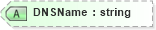 XSD Diagram of DNSName in schema saml-schema-assertion-2_0_xsd (OASIS Security Services (SAML) TC)