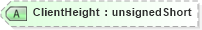 XSD Diagram of ClientHeight in schema visio_xsd (Microsoft Office 2003 Reference Schemas)