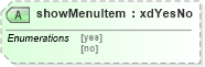 XSD Diagram of showMenuItem in schema sd_xsd (Microsoft Office 2003 Reference Schemas)