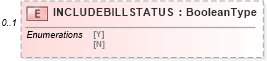 XSD Diagram of INCLUDEBILLSTATUS in schema ofx_billerdelivery_messages_xsd (OFX - Open Financial Exchange)