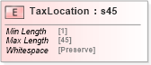 XSD Diagram of TaxLocation in schema papinetcommondefsv2r40_xsd (papiNet - e-business standard for the paper and forest industry)
