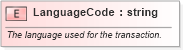 XSD Diagram of LanguageCode in schema pidxlib_xsd (PIDX - Petroleum Industry Data Exchange)