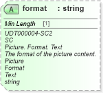 XSD Diagram of format in schema unqualifieddatatypes_xsd (Standards for Technology in Automotive Retail)